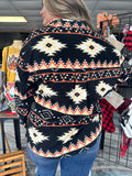 Deserted highway ~ Aztec wool jacket