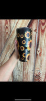 Sunflower 30oz metal tumbler